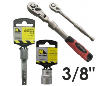3/8in Ratchets, Socketry & Accessories  